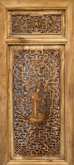 Chinese Decorative Carved Wood Panel