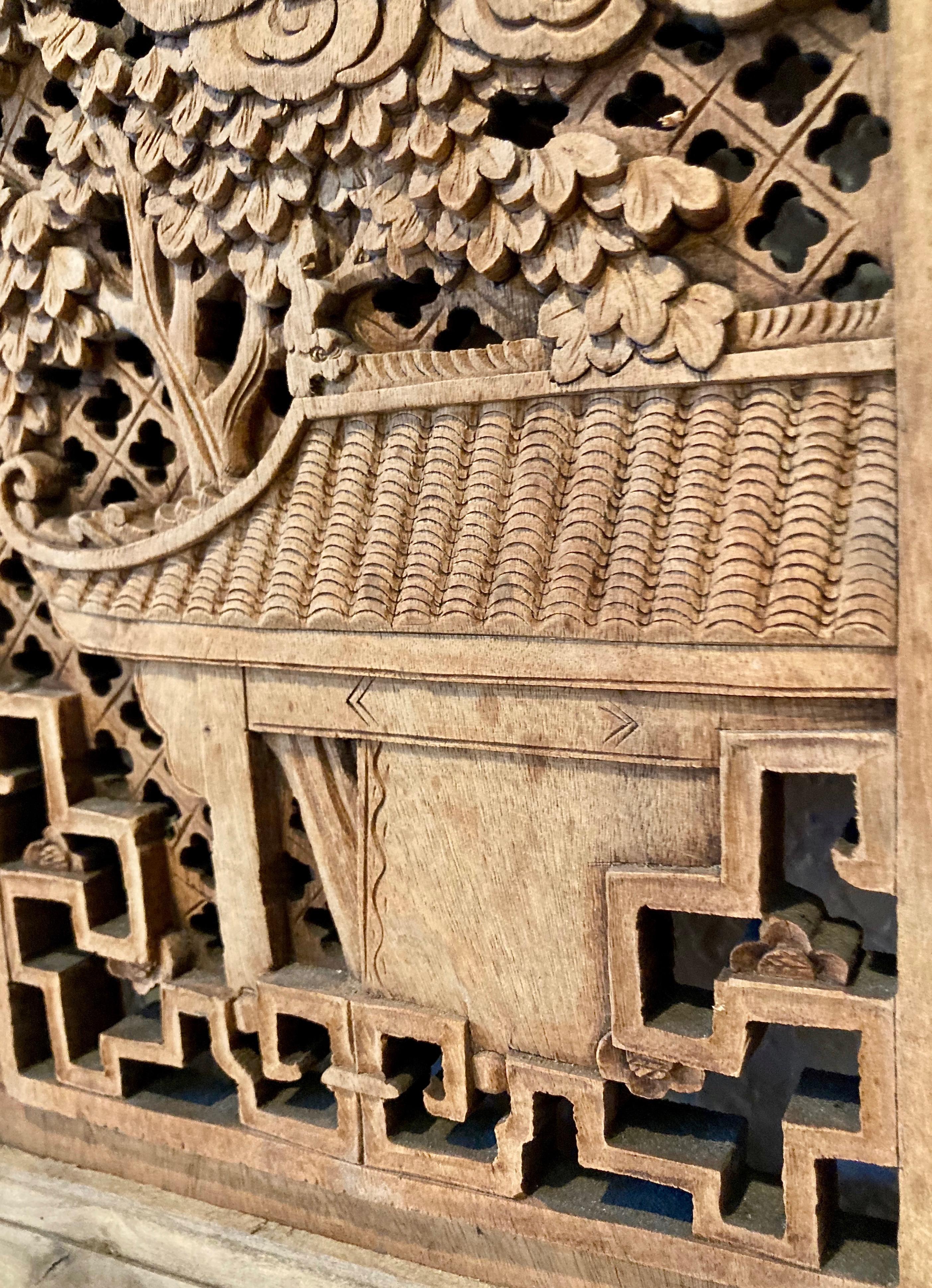 Qing Chinese Decorative Panel For Sale