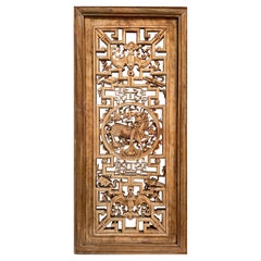 Chinese Decorative Carved Wood Panel