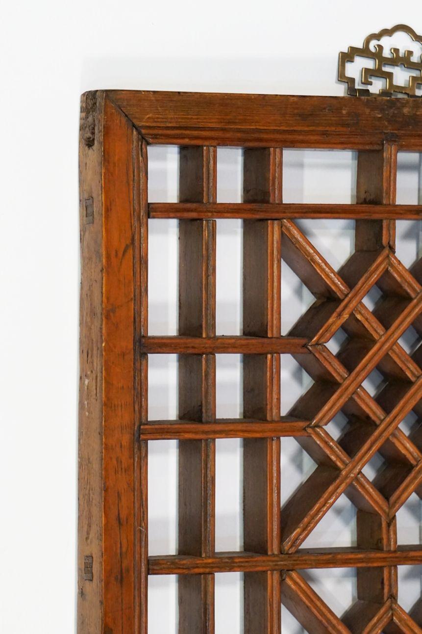 Chinese Decorative Lattice Wood Panels or Window Screens - Sold as a Set 6