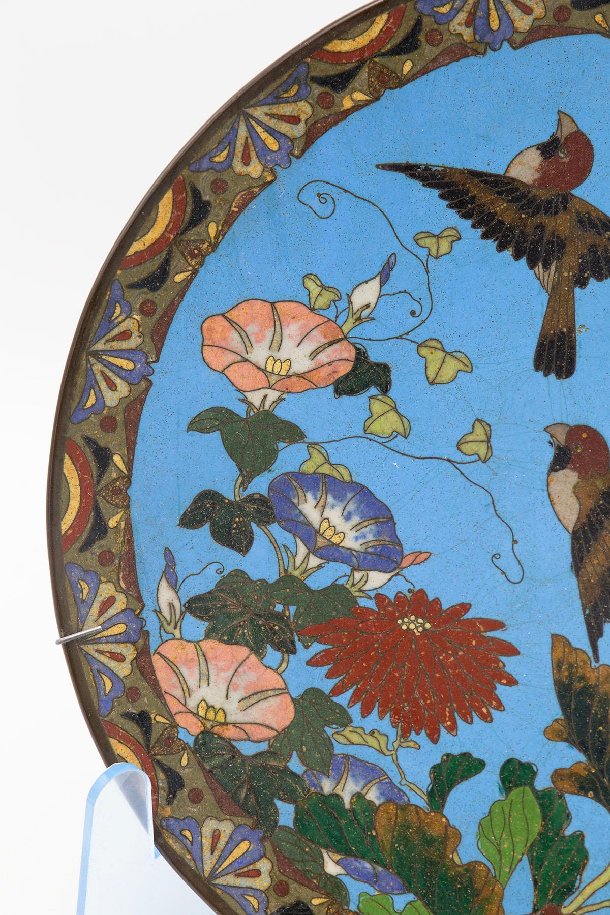 Chinese Decorative Wall Plate of Spring In Good Condition For Sale In Milano, IT