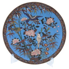 Assiette murale décorative chinoise avec oiseaux