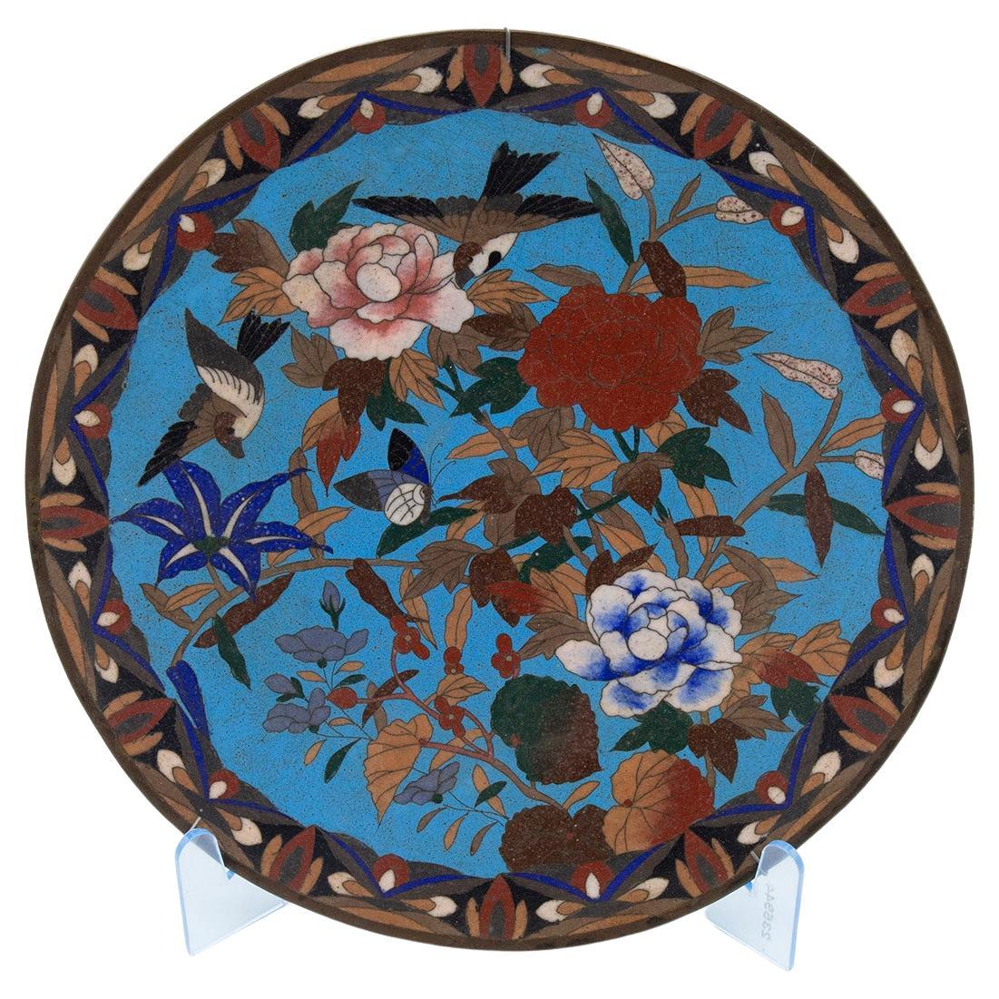 Chinese Decorative Wall Plate with Peonies
