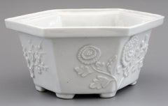 Chinese Dehua Blanc De Chine Porcelain Hexagonal Jardinière, 18th Century