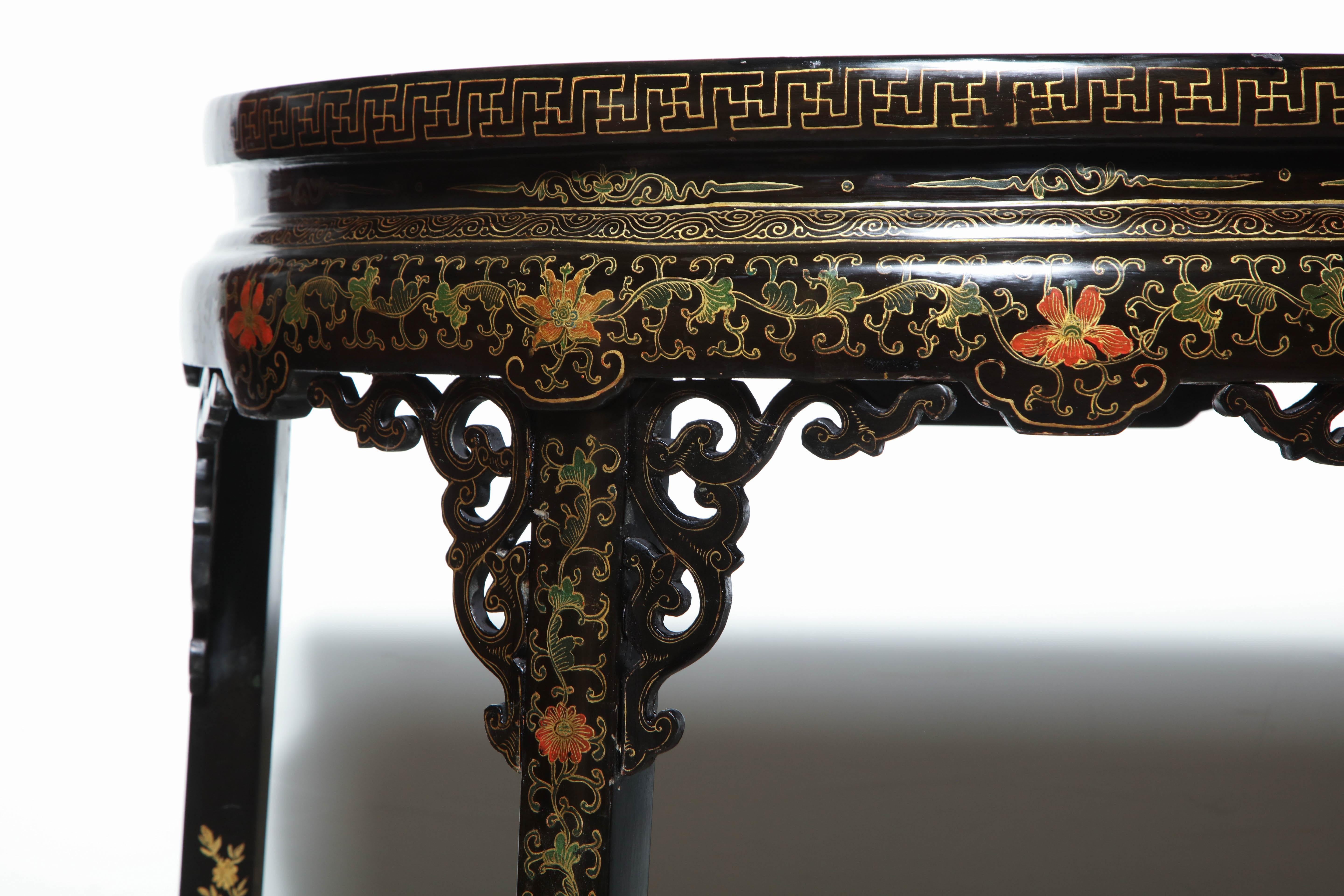 Chinese Demilune Console 9