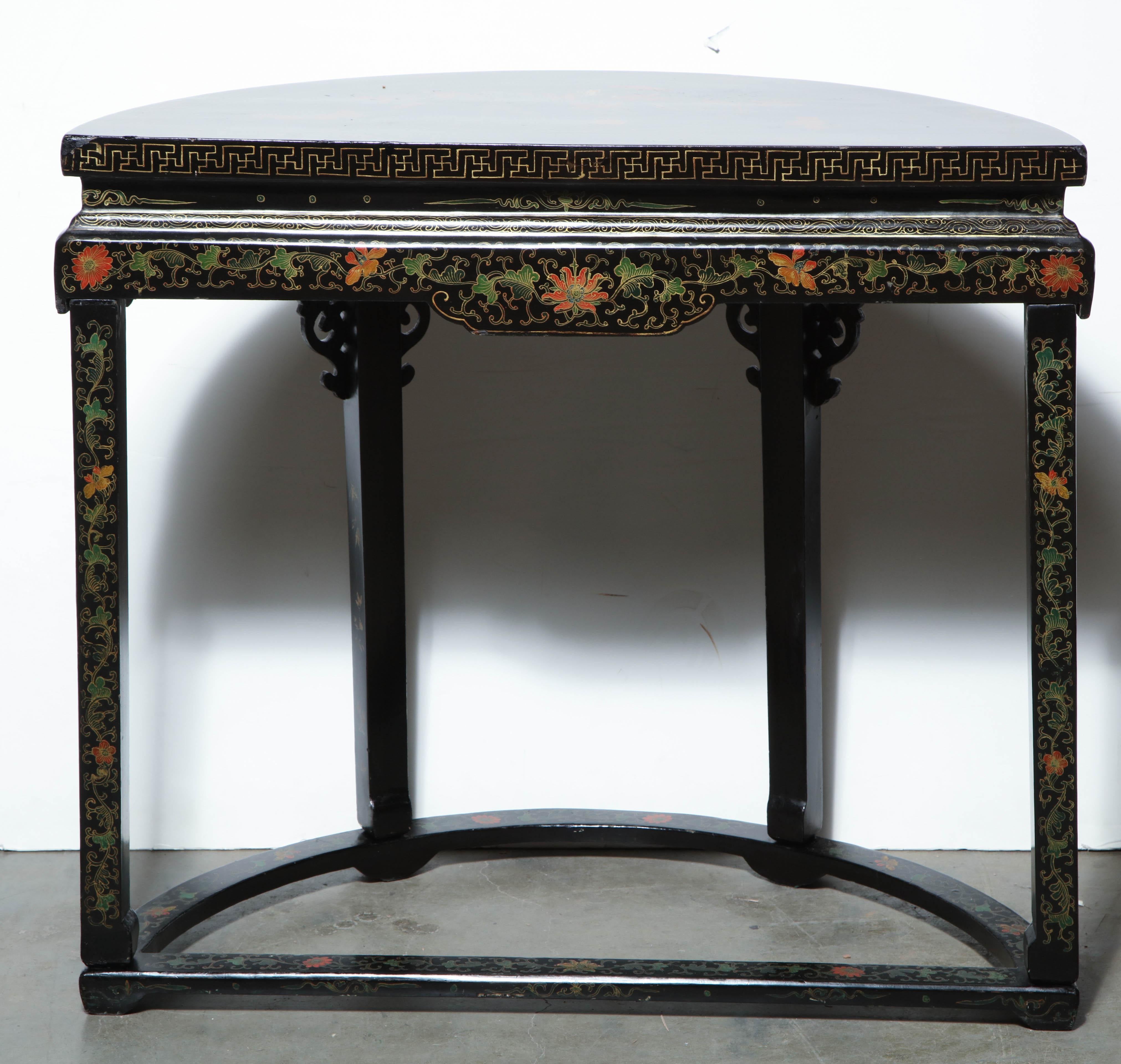 Chinese Demilune Console 10