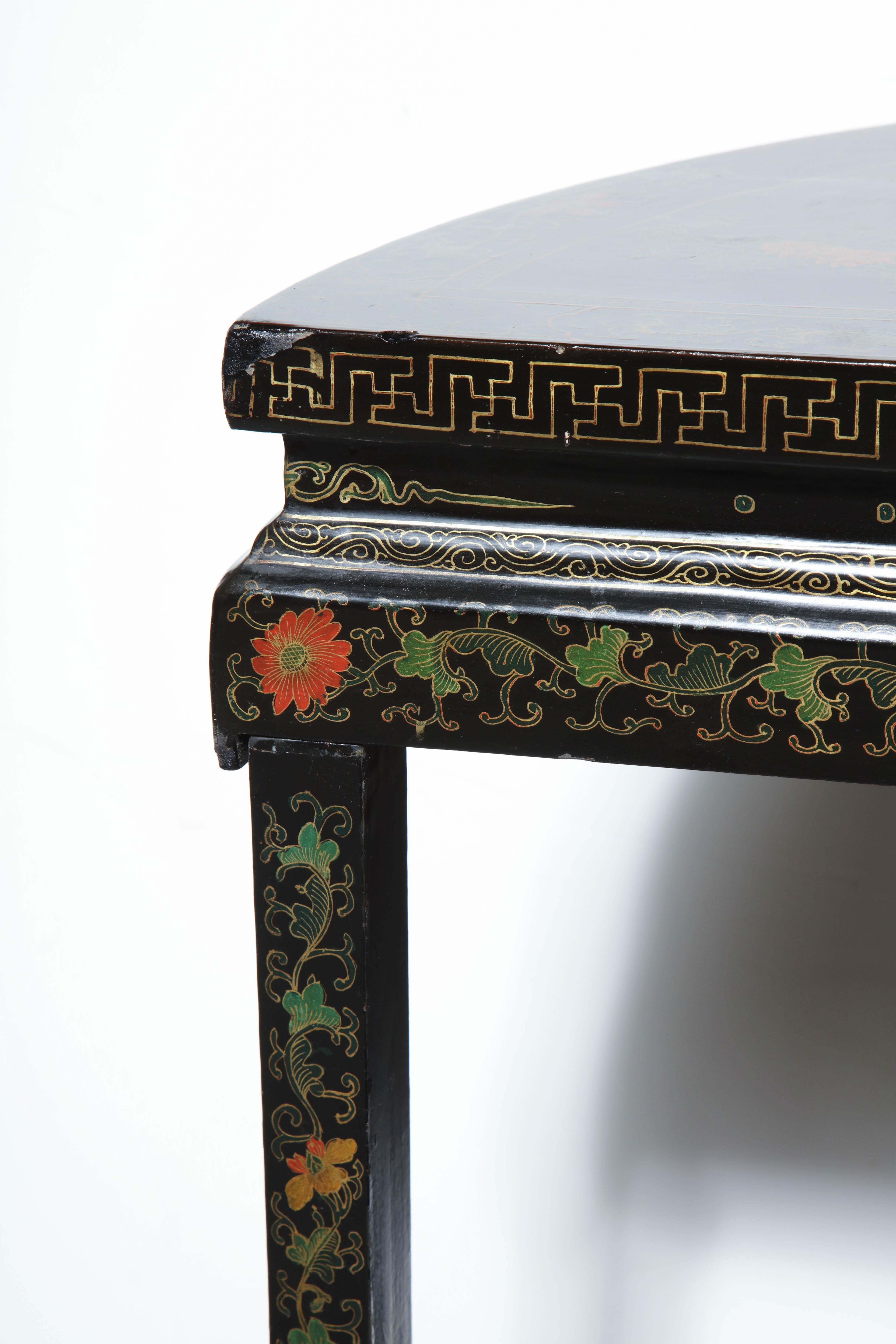 Chinese Demilune Console 11