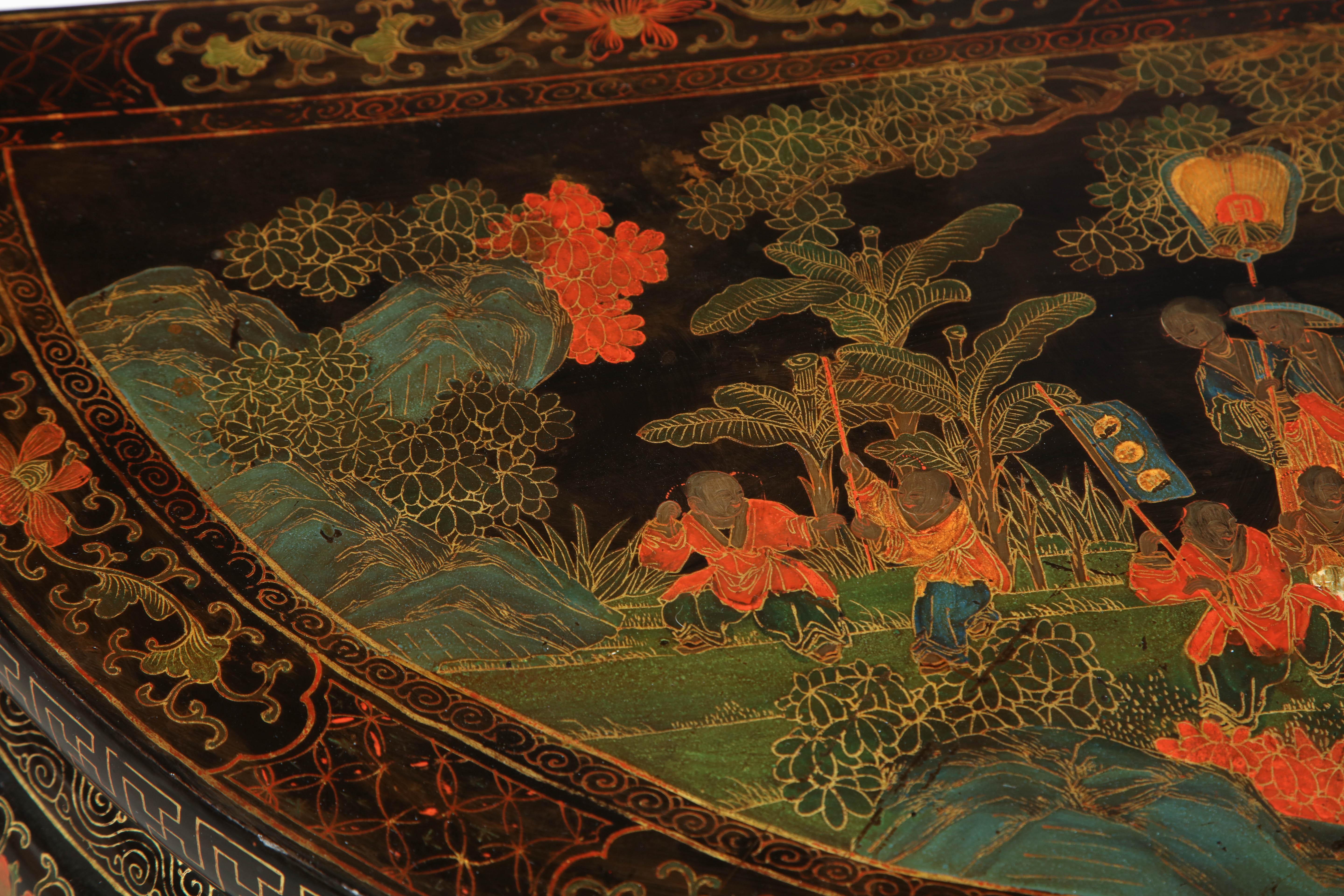 Chinese Demilune Console 4