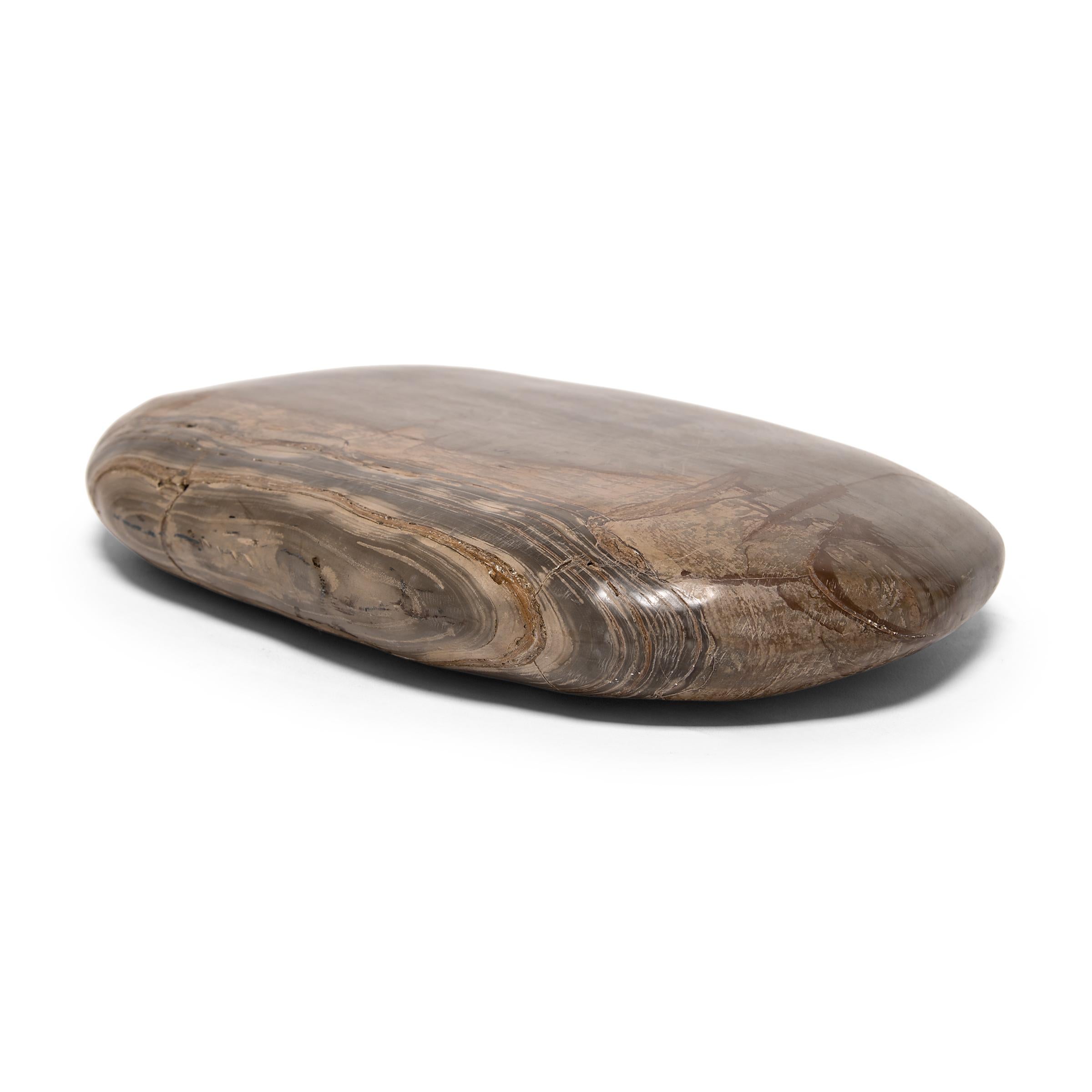 Polished Chinese Desert Meditation Stone