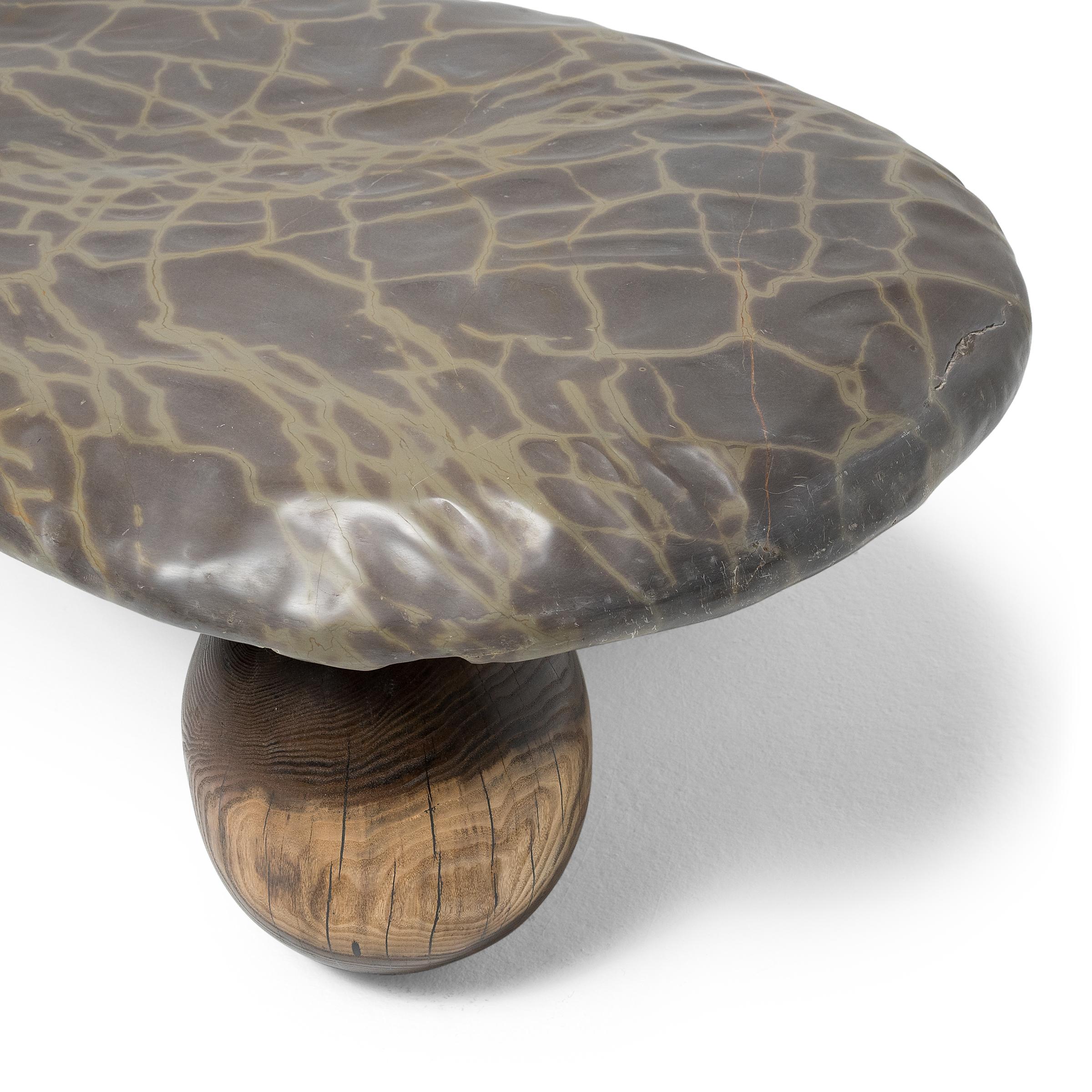 Contemporary Chinese Desert Meditation Stone Table For Sale