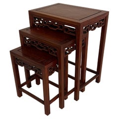 Chinese Design Nesting Tables, Set of Three