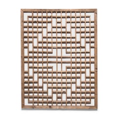 Chinese Diamond Lattice Window Panel, circa 1900