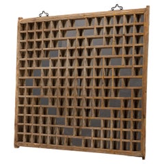 Chinese Diamond Lattice Window Panel, circa 1900