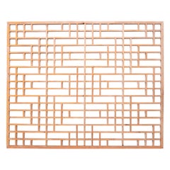 Antique Chinese Diamond Lattice Window Panel, circa 1900