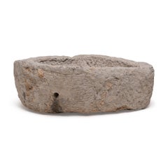 Abbeveratoio cinese in pietra diamantata, 1850 ca.