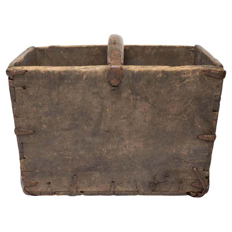 Antique Chinese Official Wooden Rice Grain Bucket For Sale at 1stDibs ...