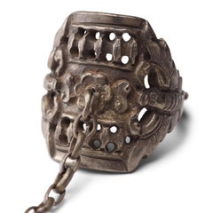 Chinese Double Butterfly Charm Ring, c. 1900