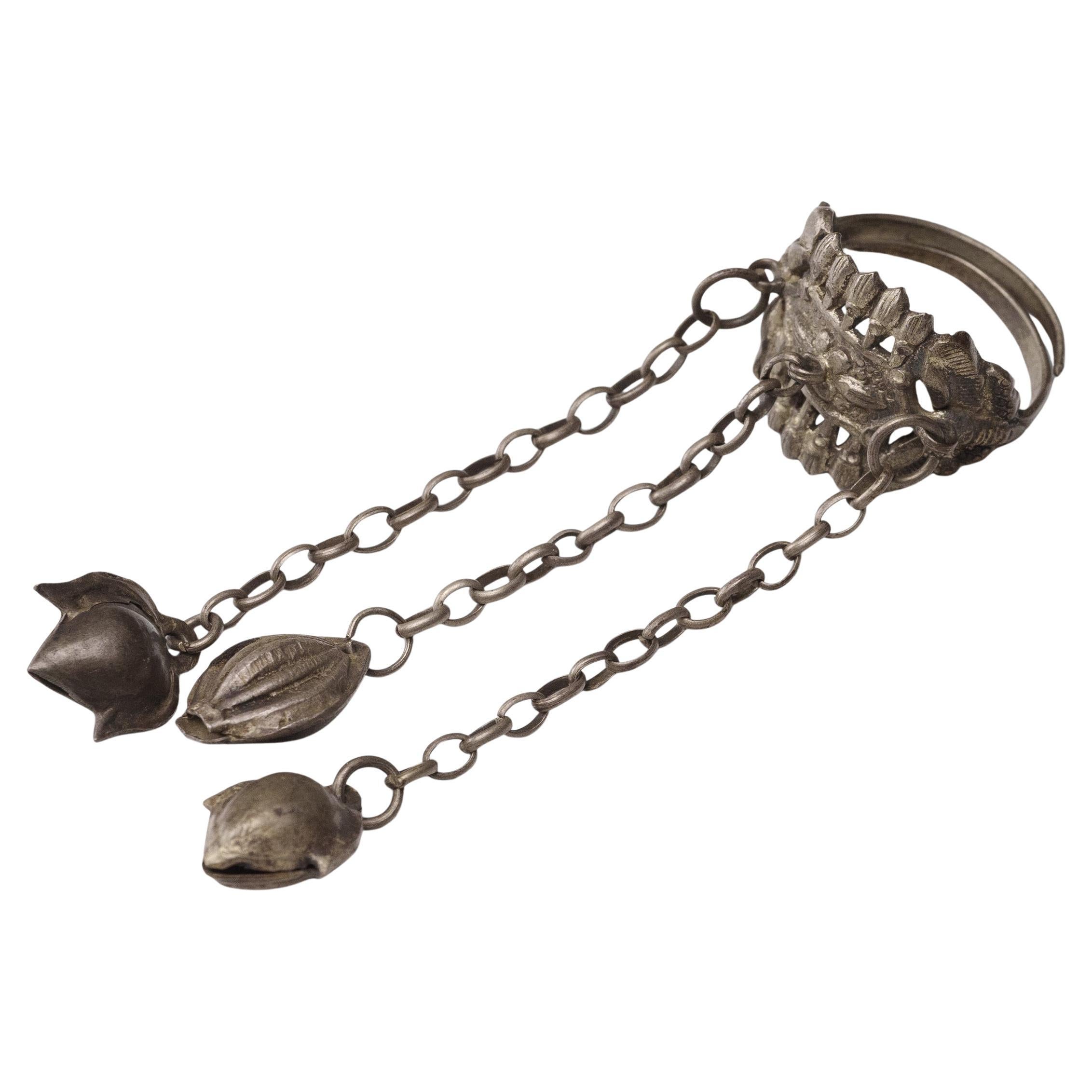 Chinese Double Butterfly Charm Ring, c. 1900 For Sale