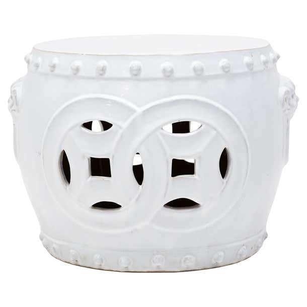 Chinese Double Coin Garden Stool For Sale at 1stDibs