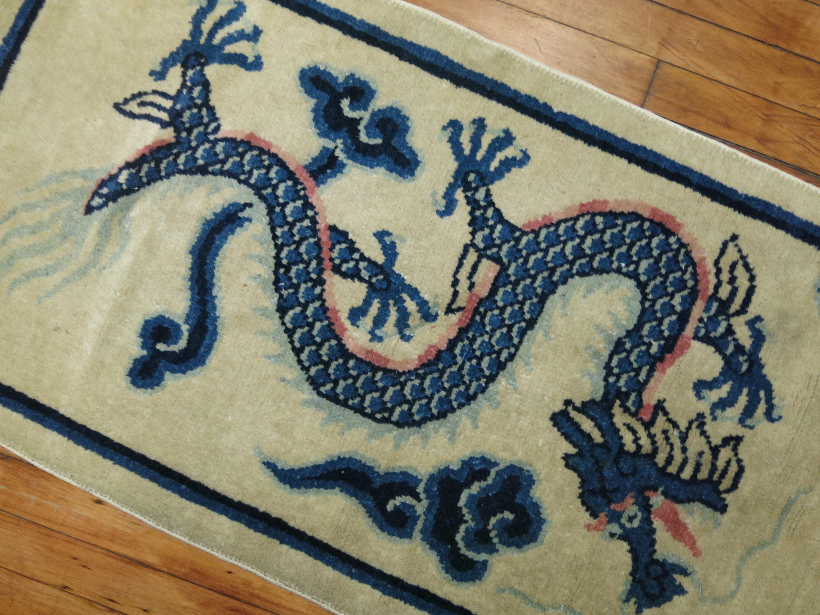 Chinese Dragon Peking Rug In Excellent Condition In New York, NY