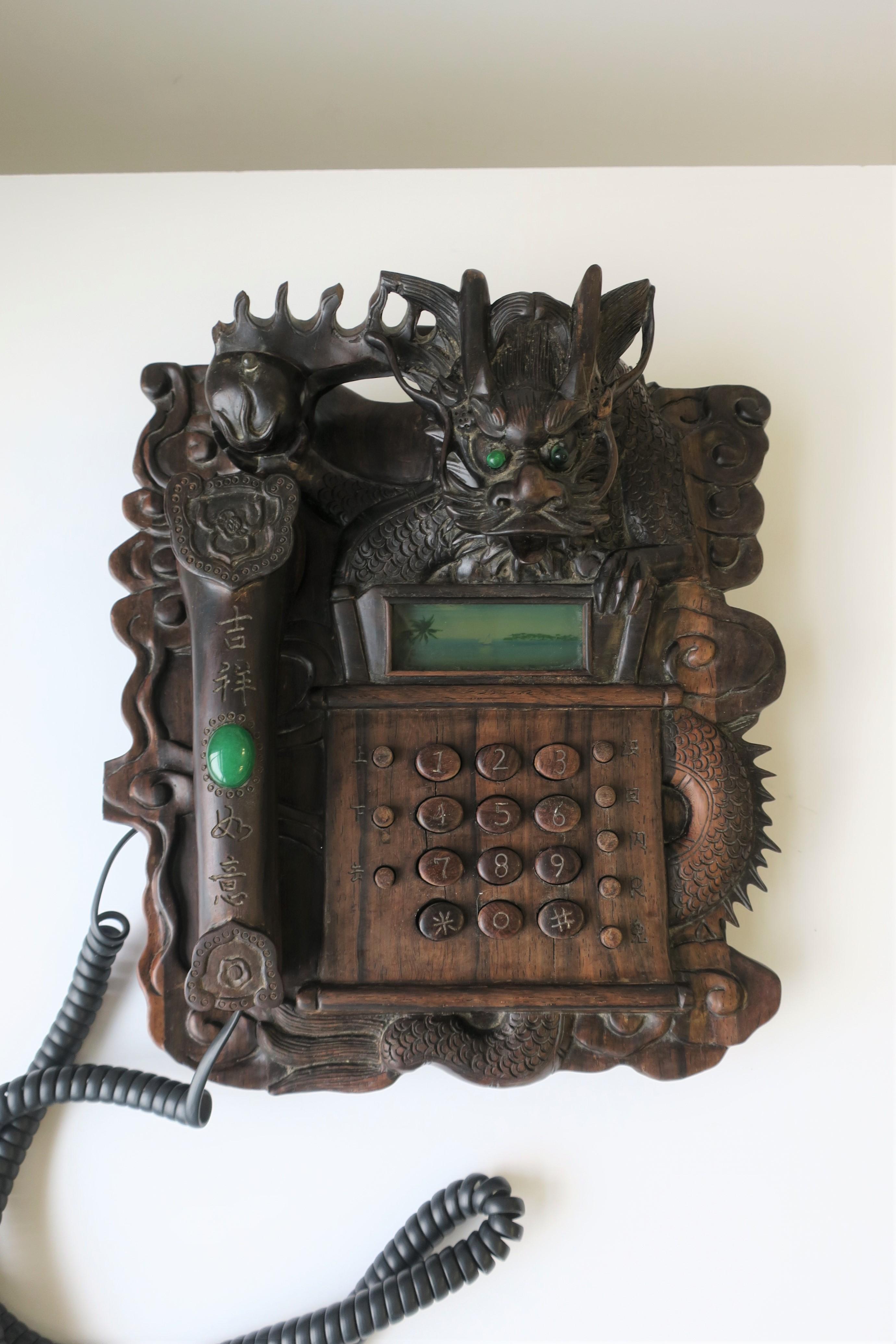 Chinesisches Drachen-Telefon, ca. 1980er Jahre im Angebot 1