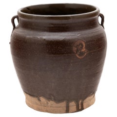 Chinese Drip Glaze Kitchen Jar, c. 1900