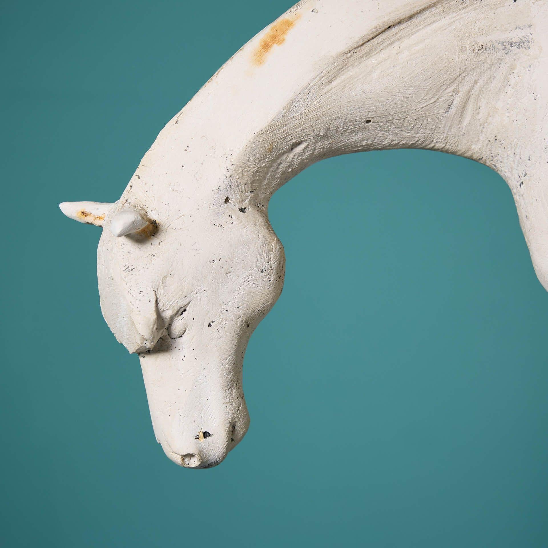 Mid-Century Modern Chinese Dynamic Style Horse Maquette by John W. Mills (1933-2023) For Sale