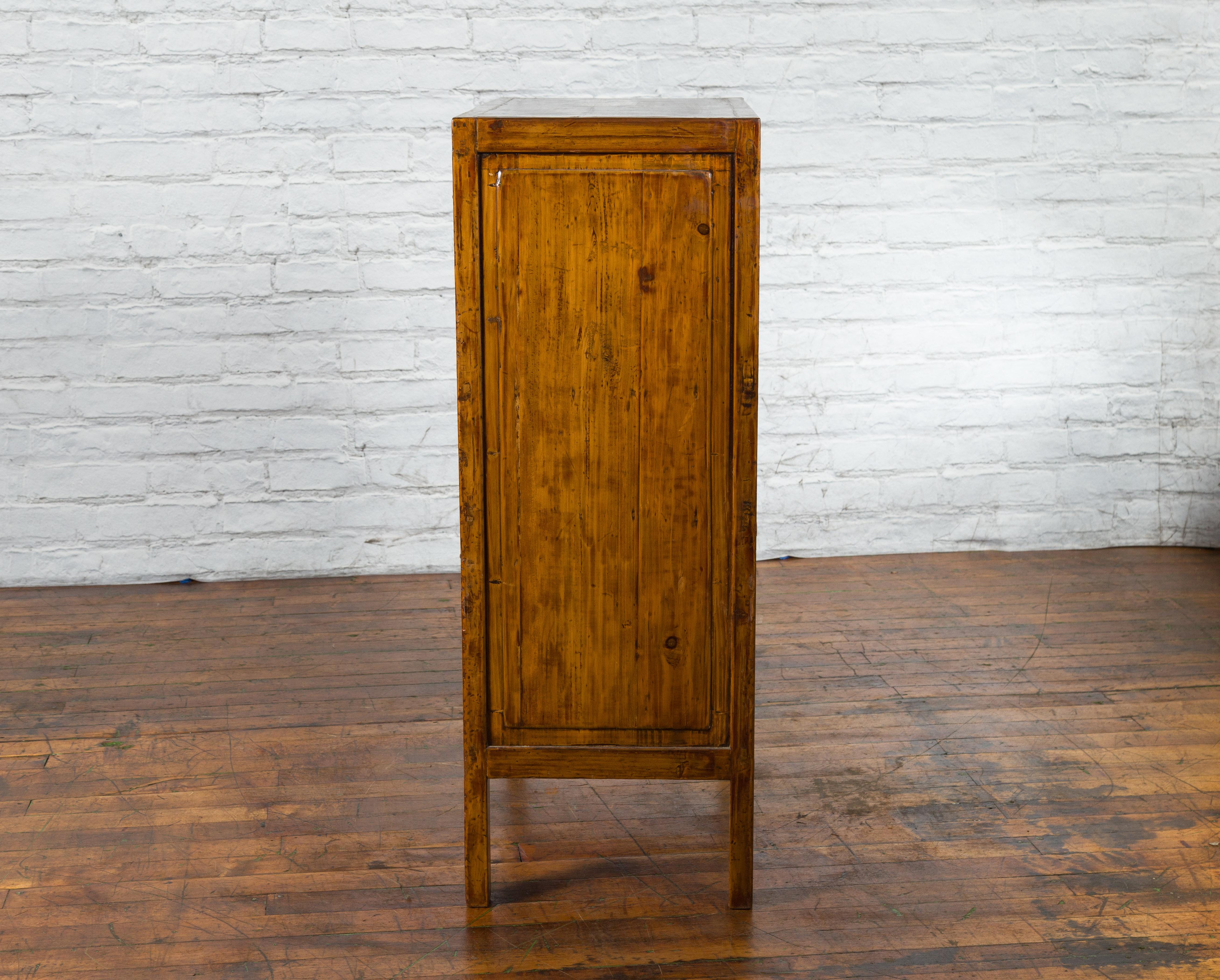 Chinese Early 20th Century Apothecary Cabinet with 15 Drawers and Brown Patina 10