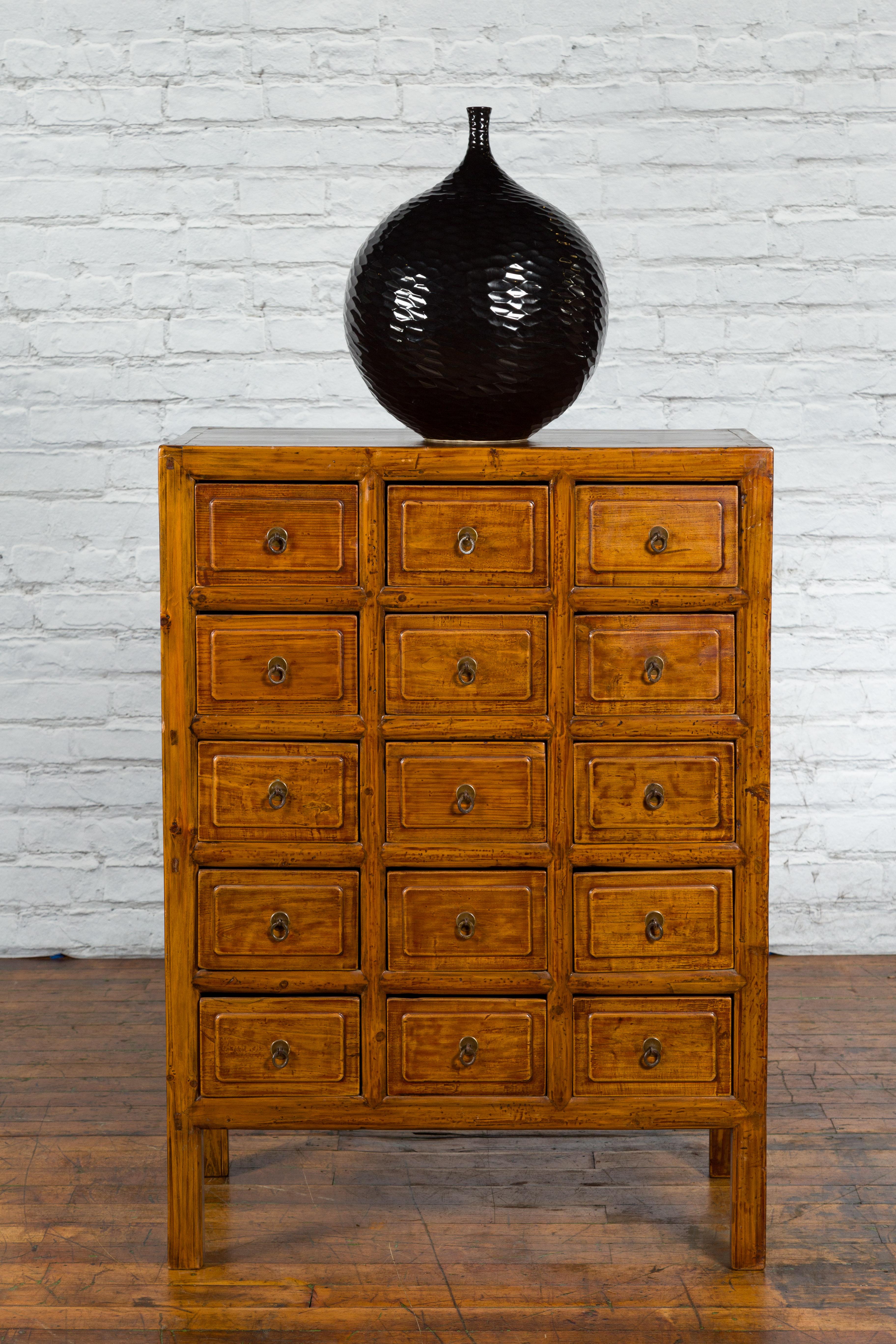 15 drawer apothecary cabinet