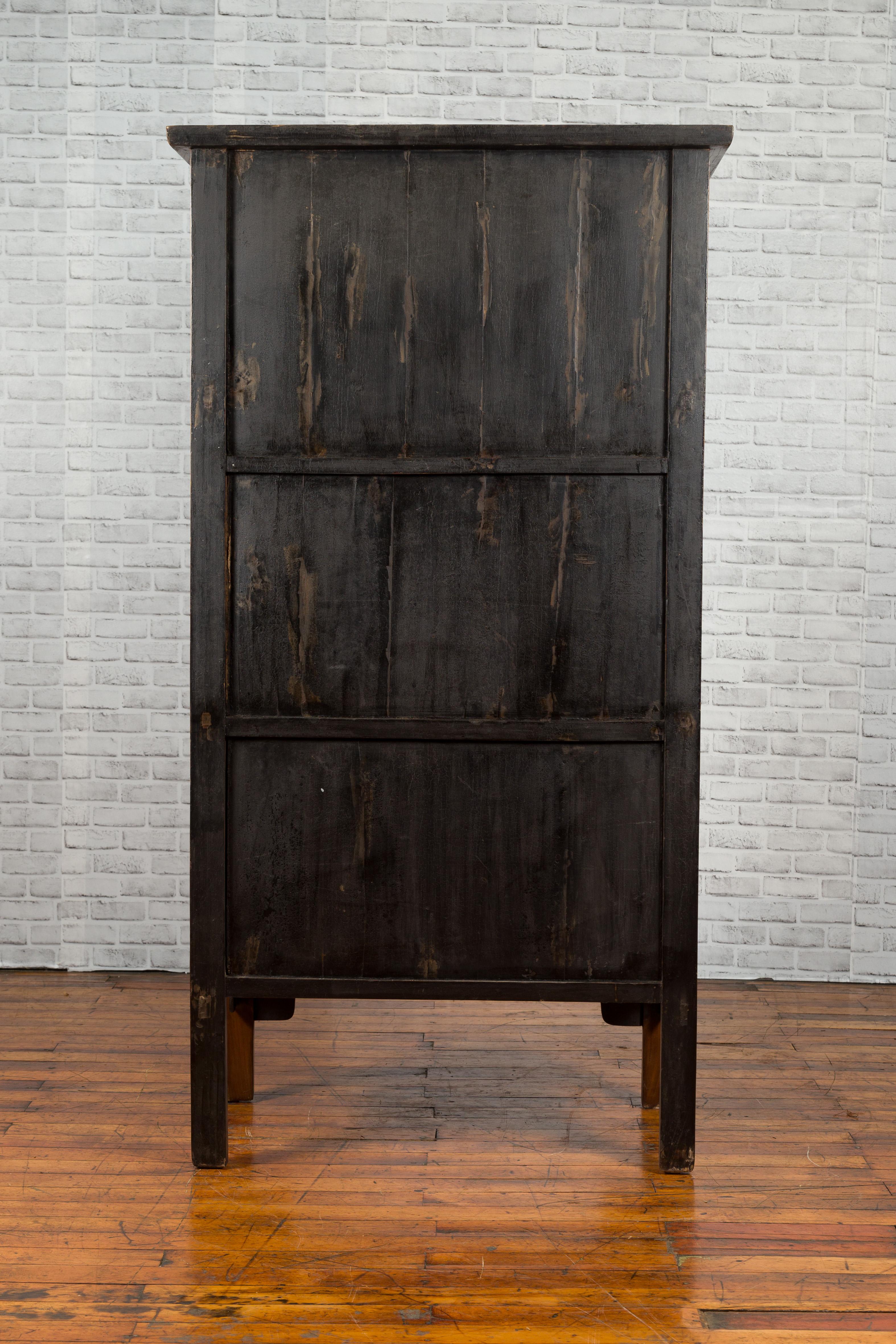 Chinese Early 20th Century Elmwood Noodle Cabinet with Retrofitted Interior 6