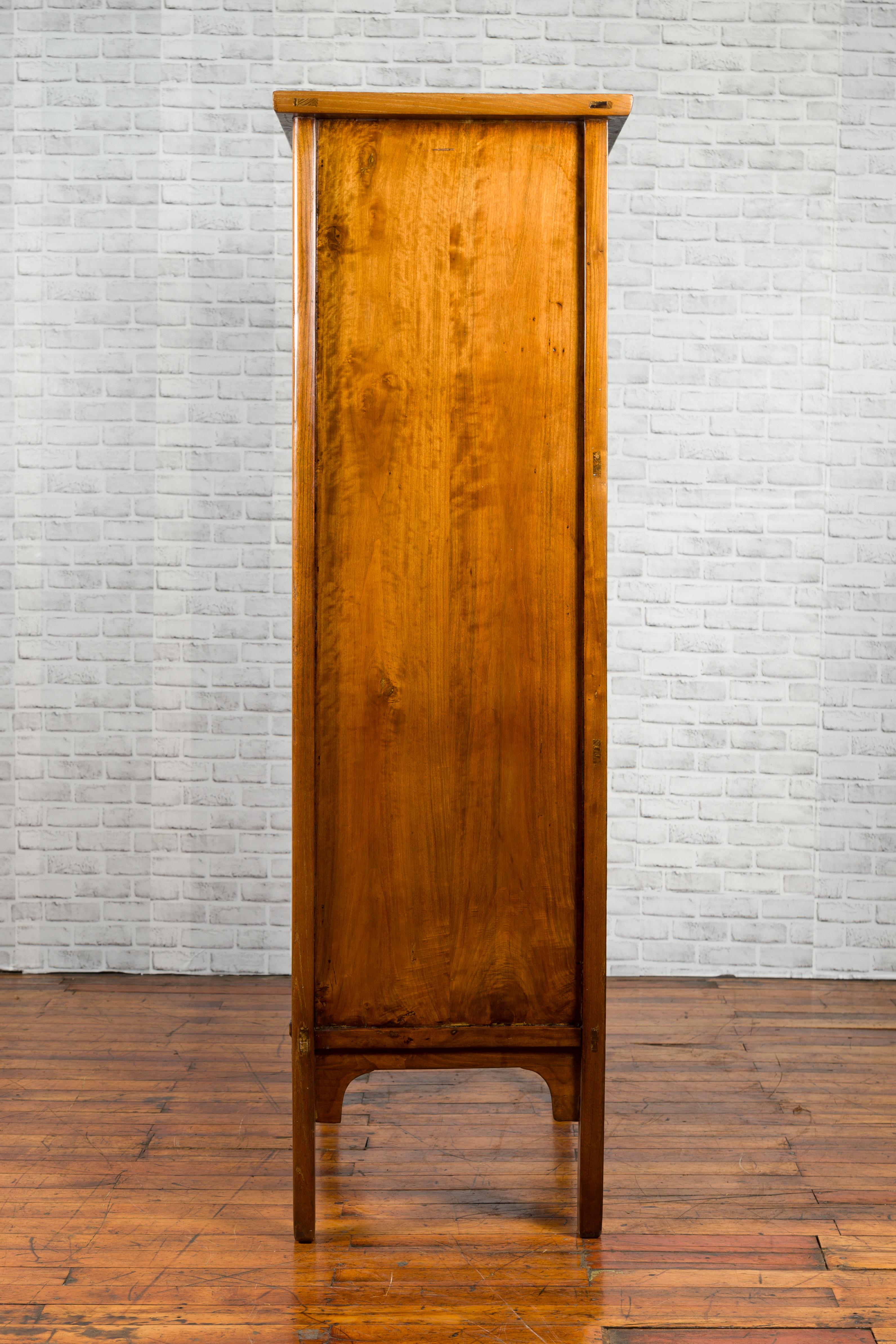 Chinese Early 20th Century Elmwood Noodle Cabinet with Retrofitted Interior 7