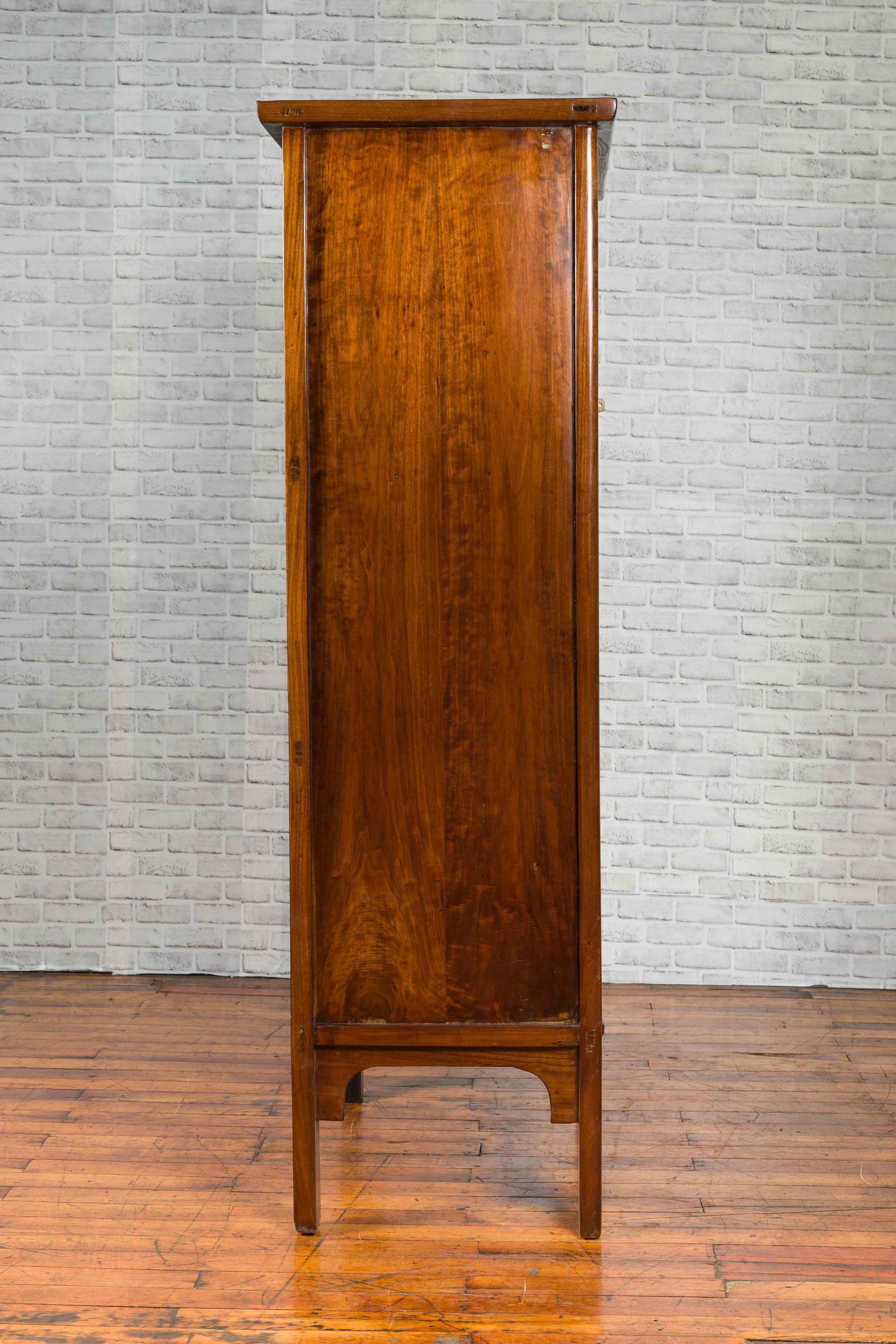 Chinese Early 20th Century Elmwood Noodle Cabinet with Retrofitted Interior 5