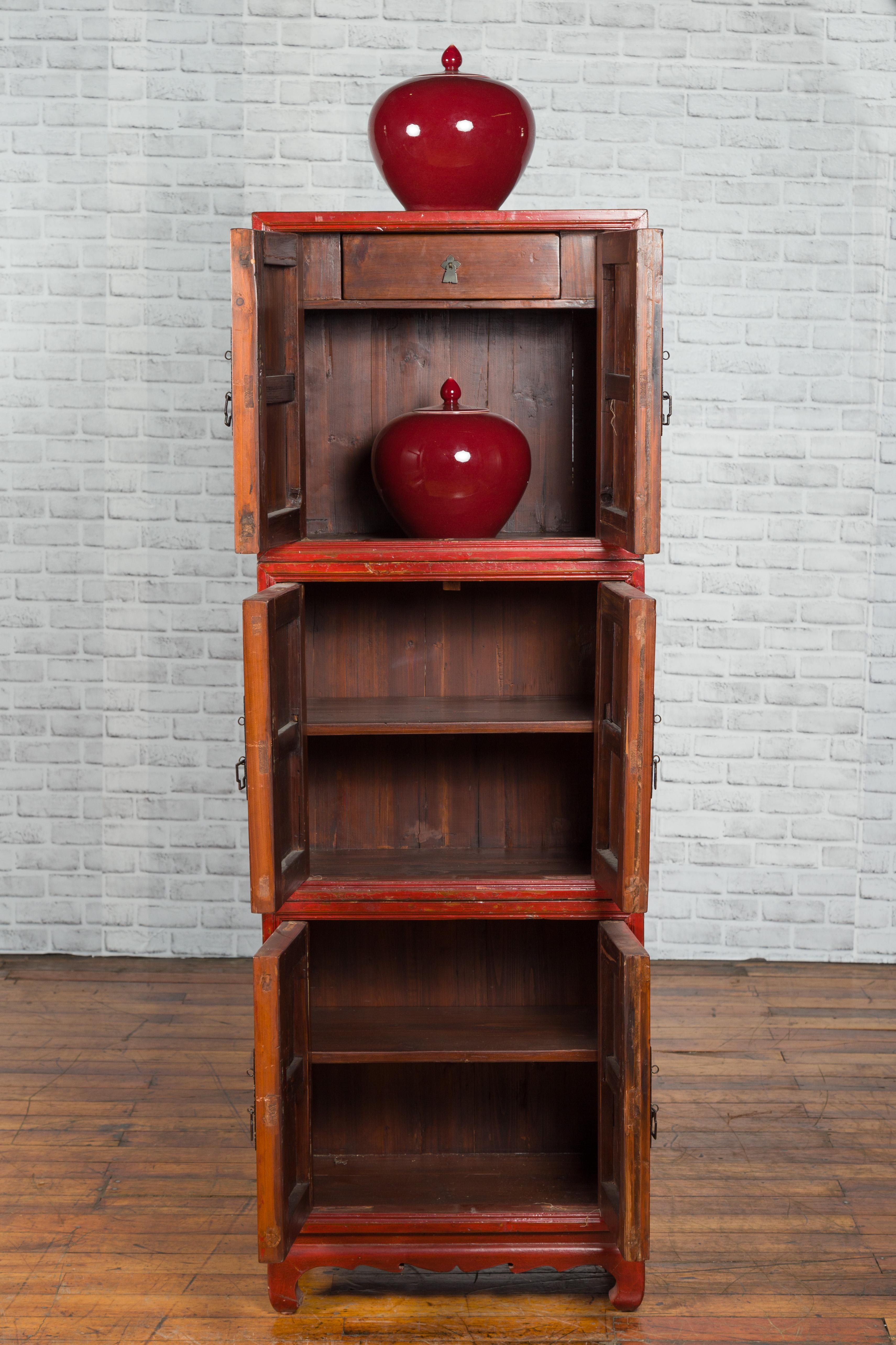 red lacquer cabinet