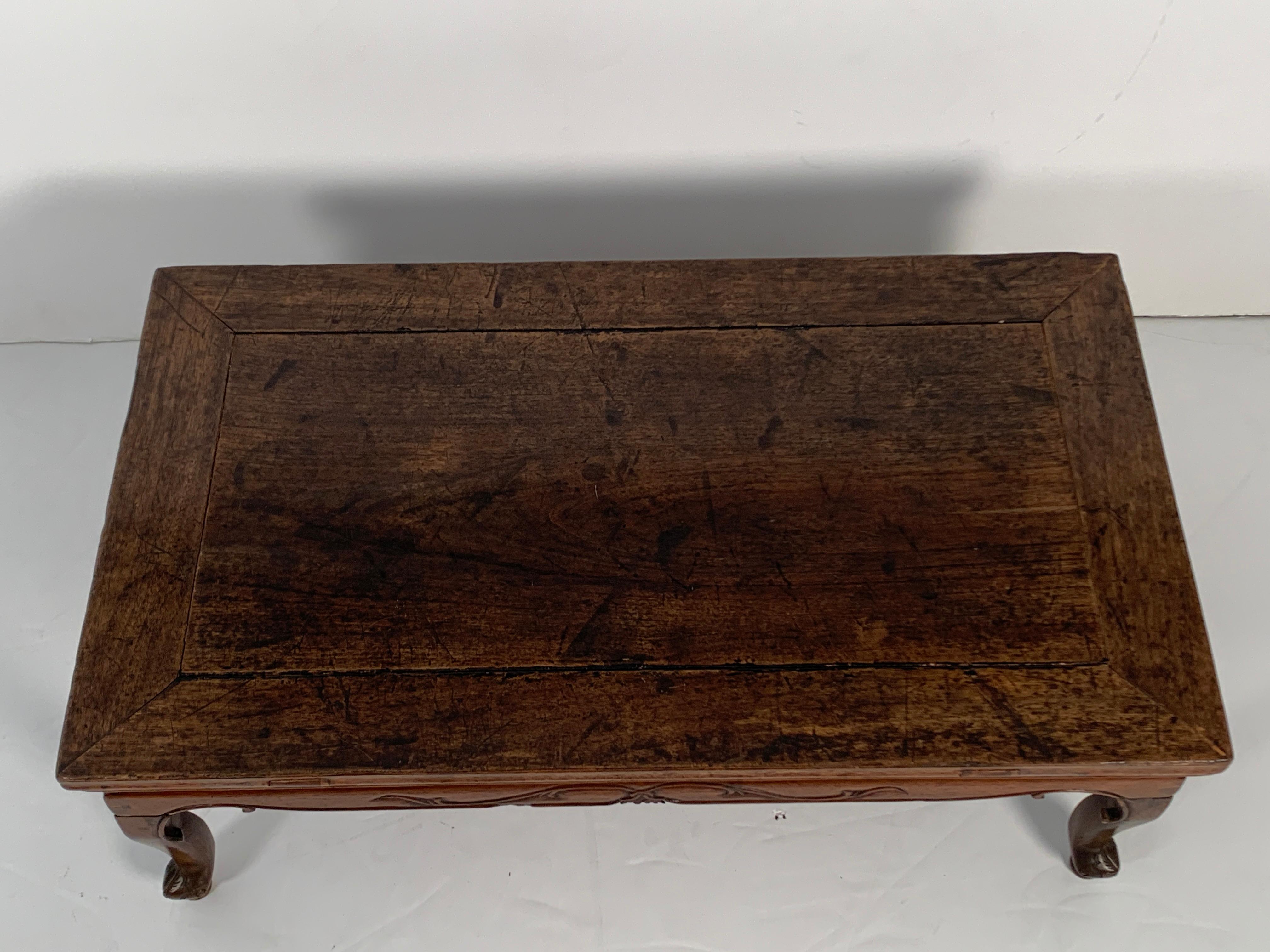 Chinese Early Qing Dynasty Walnut Folding Table, 17th-18th Century, China For Sale 7