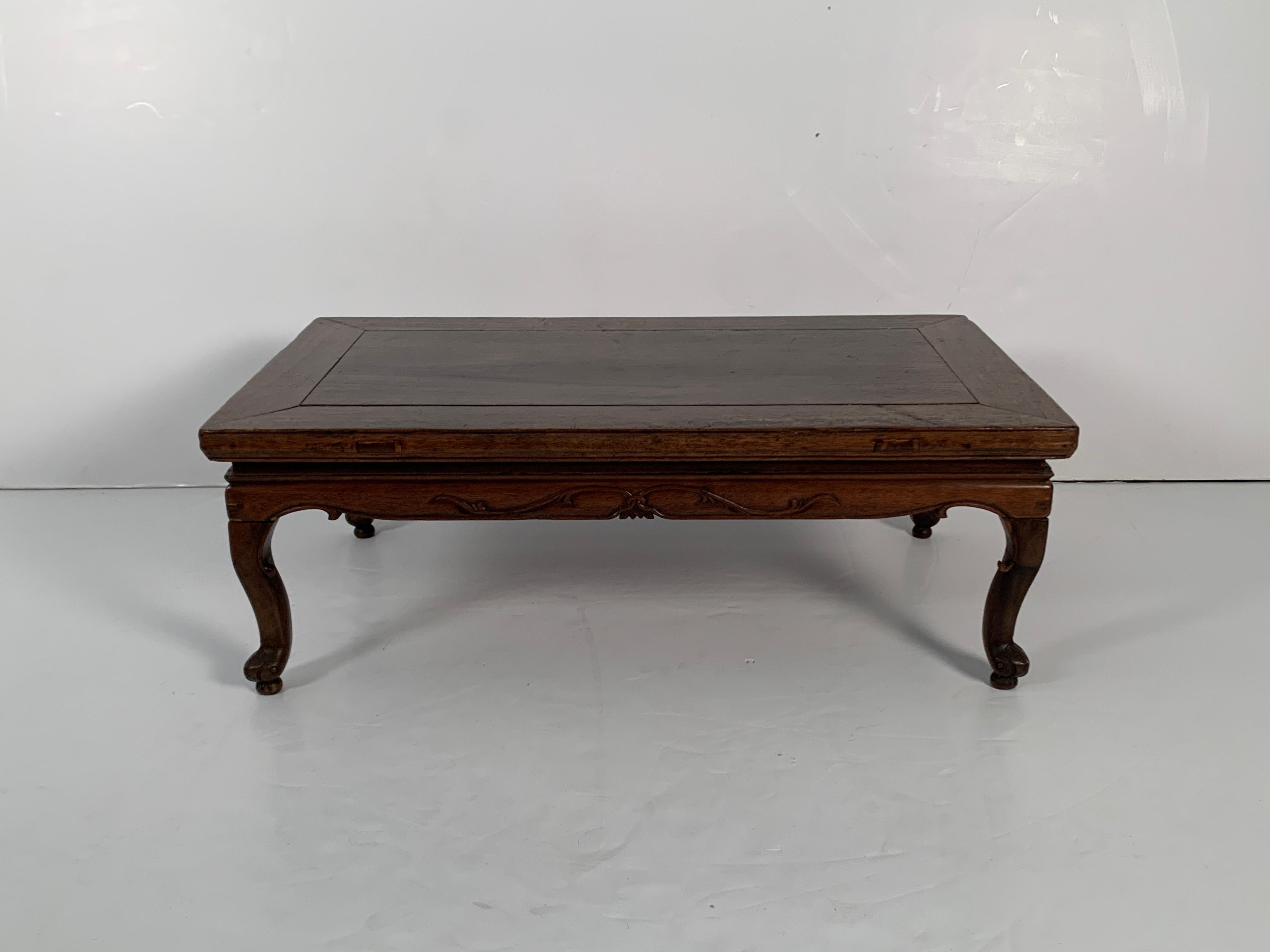 Joinery Chinese Early Qing Dynasty Walnut Folding Table, 17th-18th Century, China For Sale
