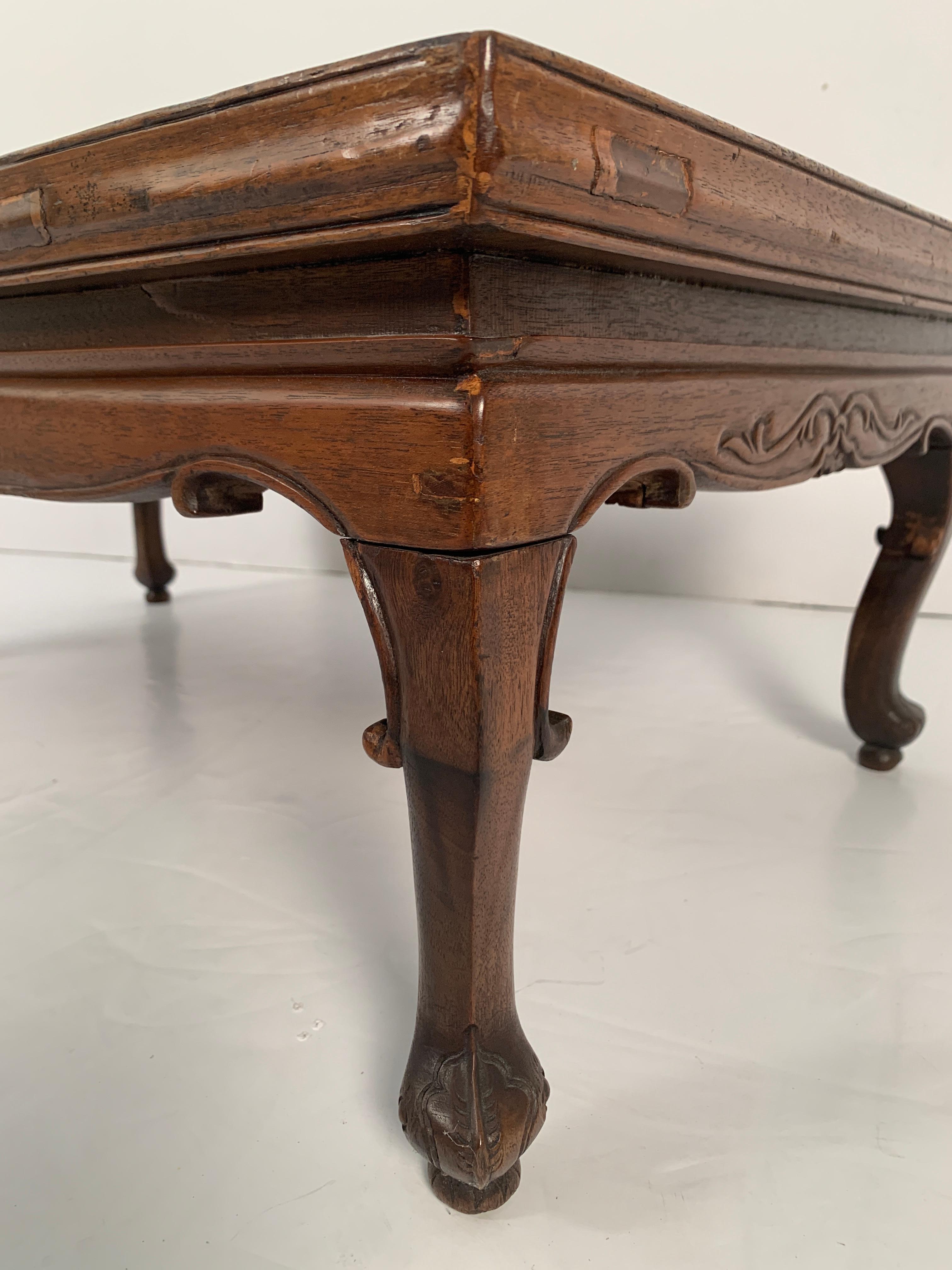 Chinese Early Qing Dynasty Walnut Folding Table, 17th-18th Century, China For Sale 1