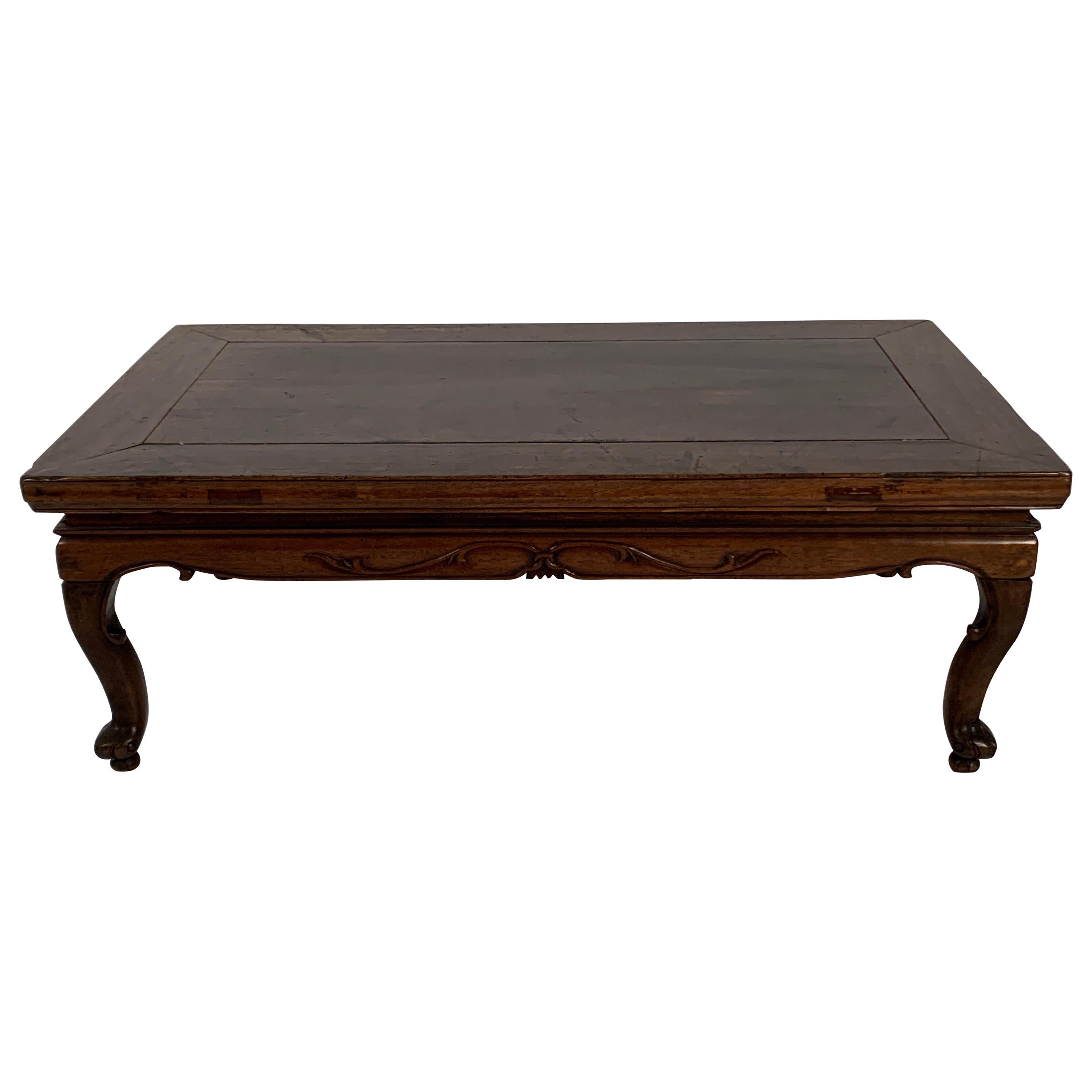Chinese Early Qing Dynasty Walnut Folding Table, 17th-18th Century, China For Sale