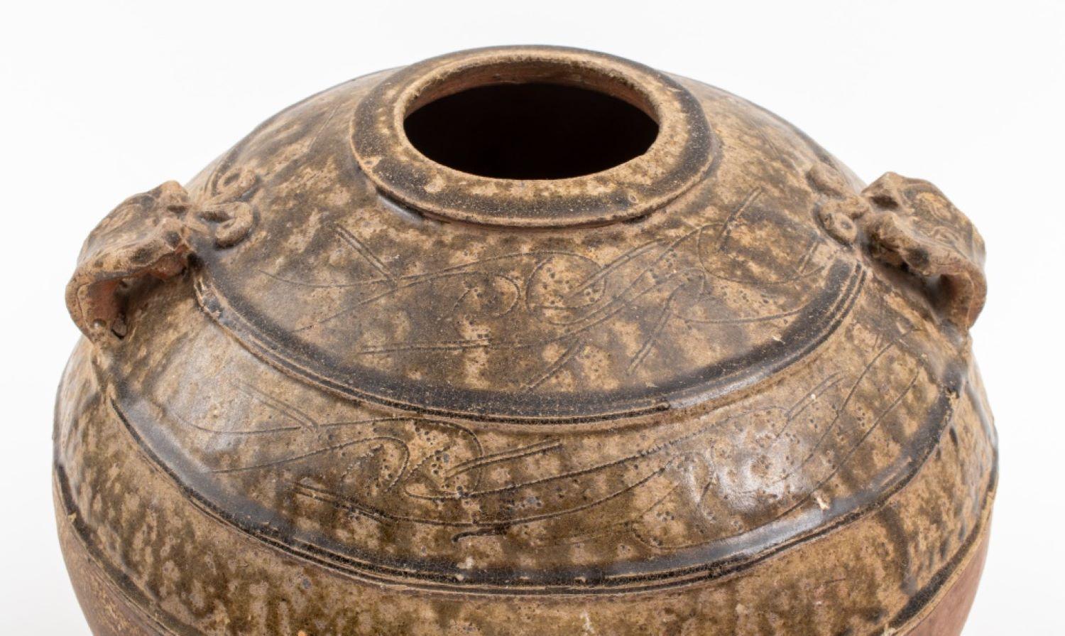 19th Century Chinese Eastern Han Dynasty Stoneware Storage Jar