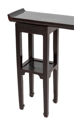 Chinese Ebonized Wood Console Table