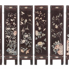 Chinese Eight-Panel Coromandel Screen
