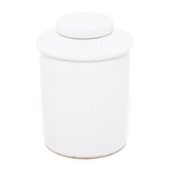 Chinese White Glazed Tea Leaf Jar