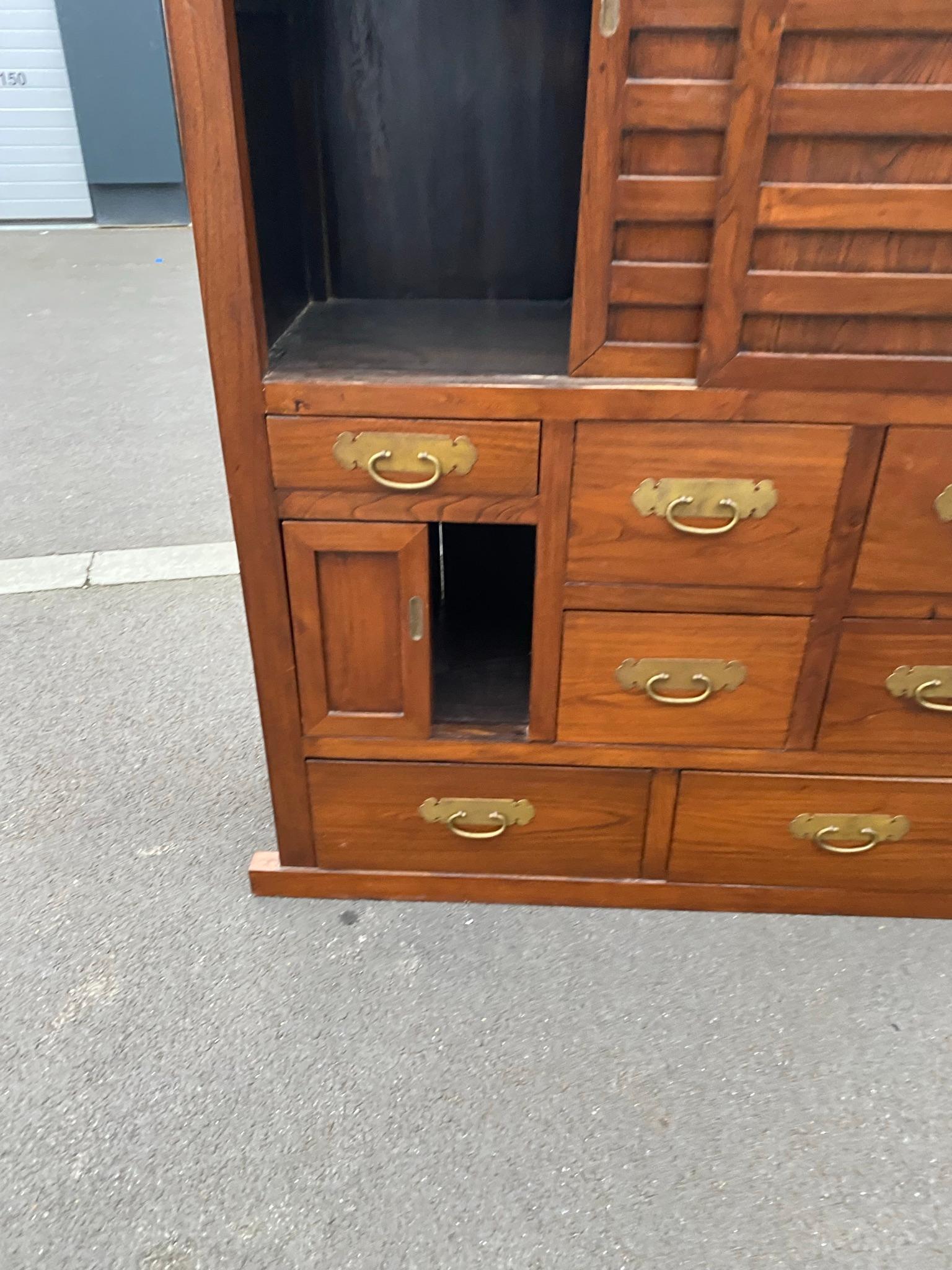 Chinese Elm Cabinet, circa 1930 For Sale 4