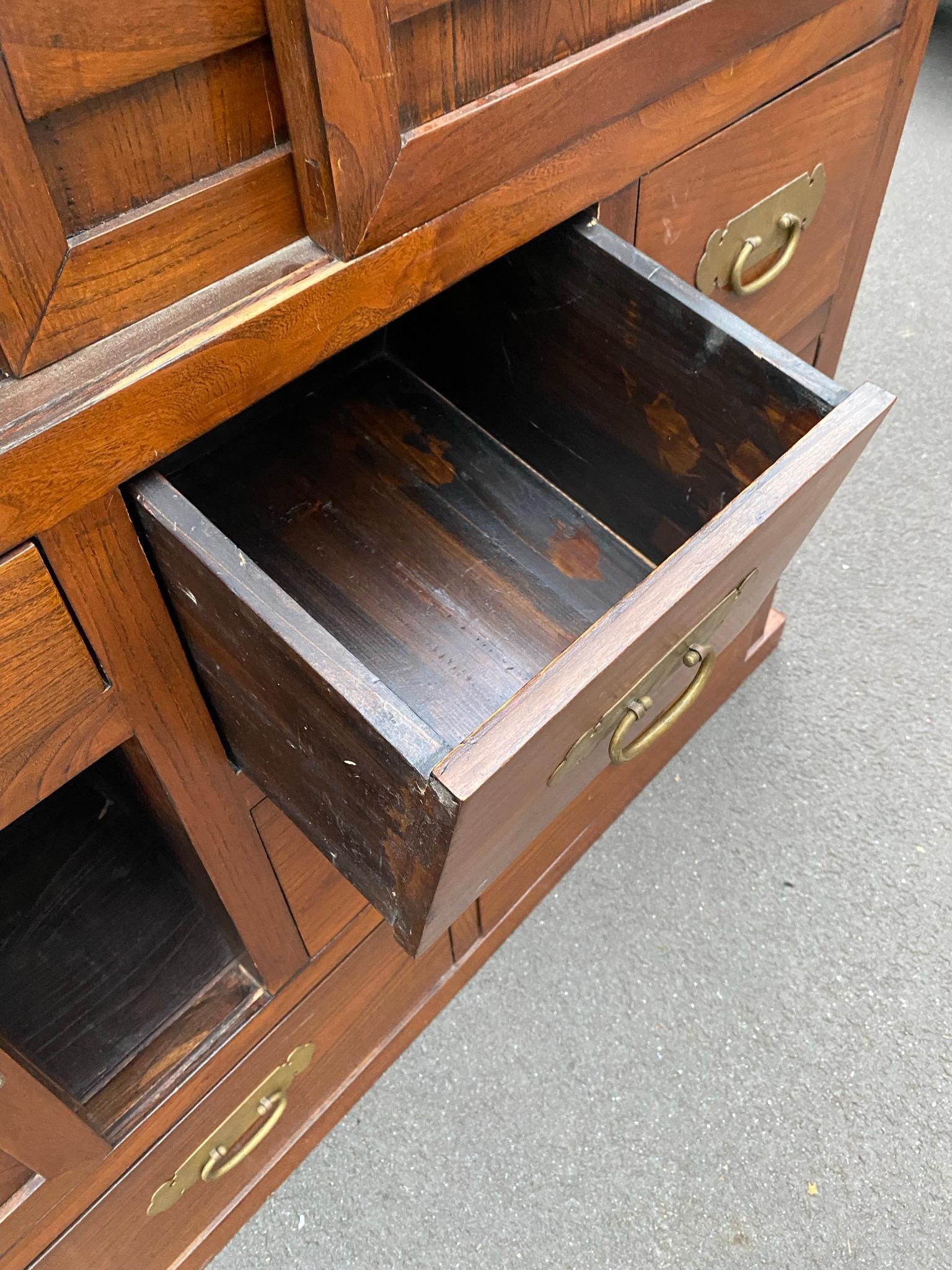 Chinese Elm Cabinet, circa 1930 For Sale 6
