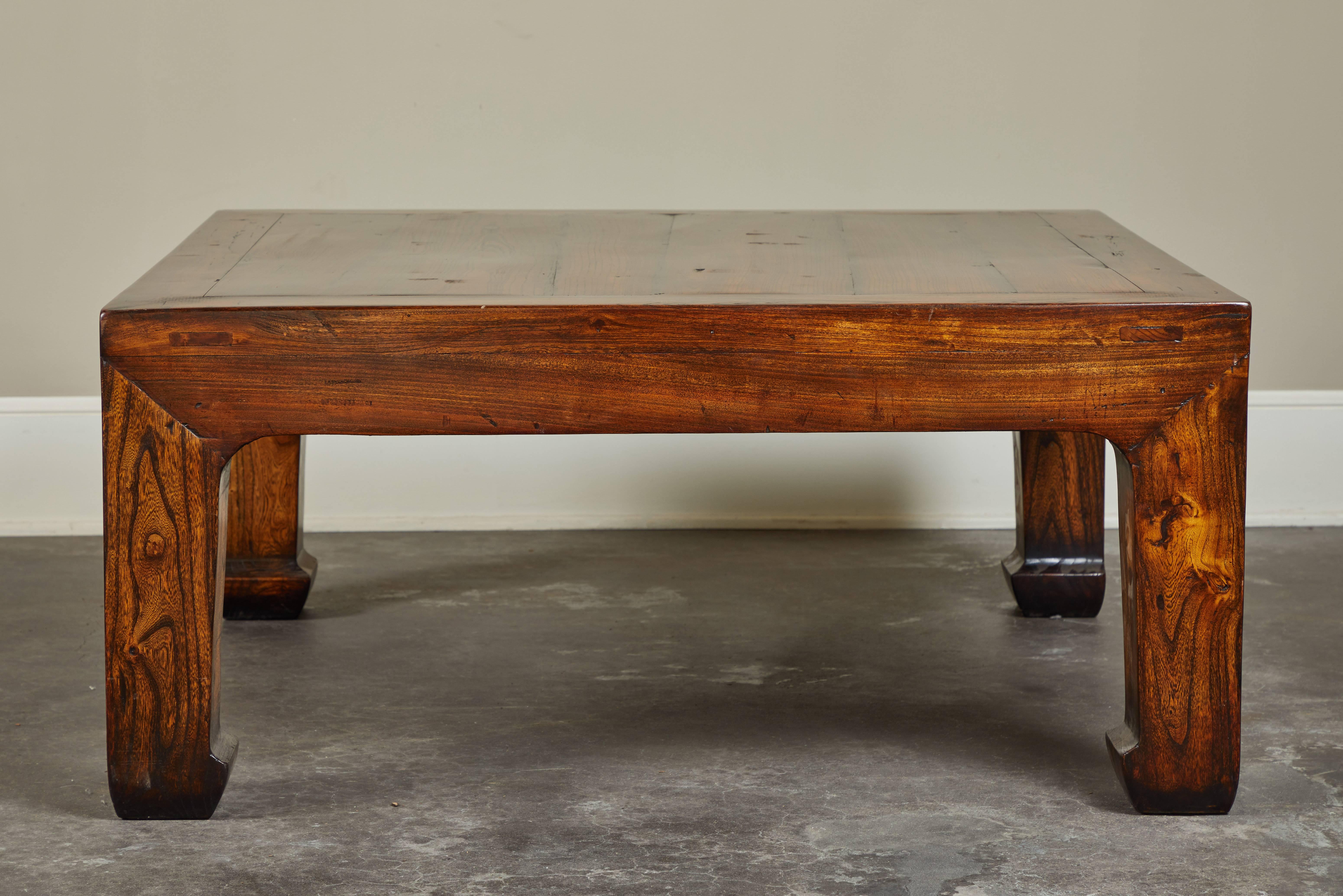 Chinese Export Chinese Elm Coffee Table For Sale