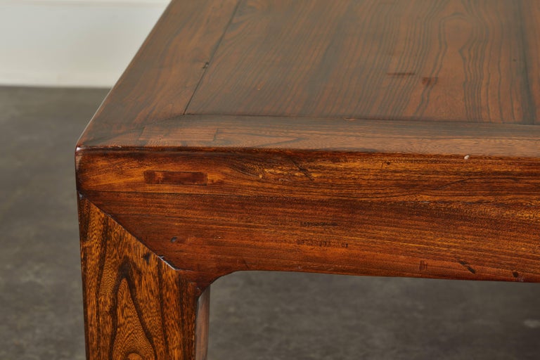 Late 20th Century Chinese Elm Coffee Table For Sale
