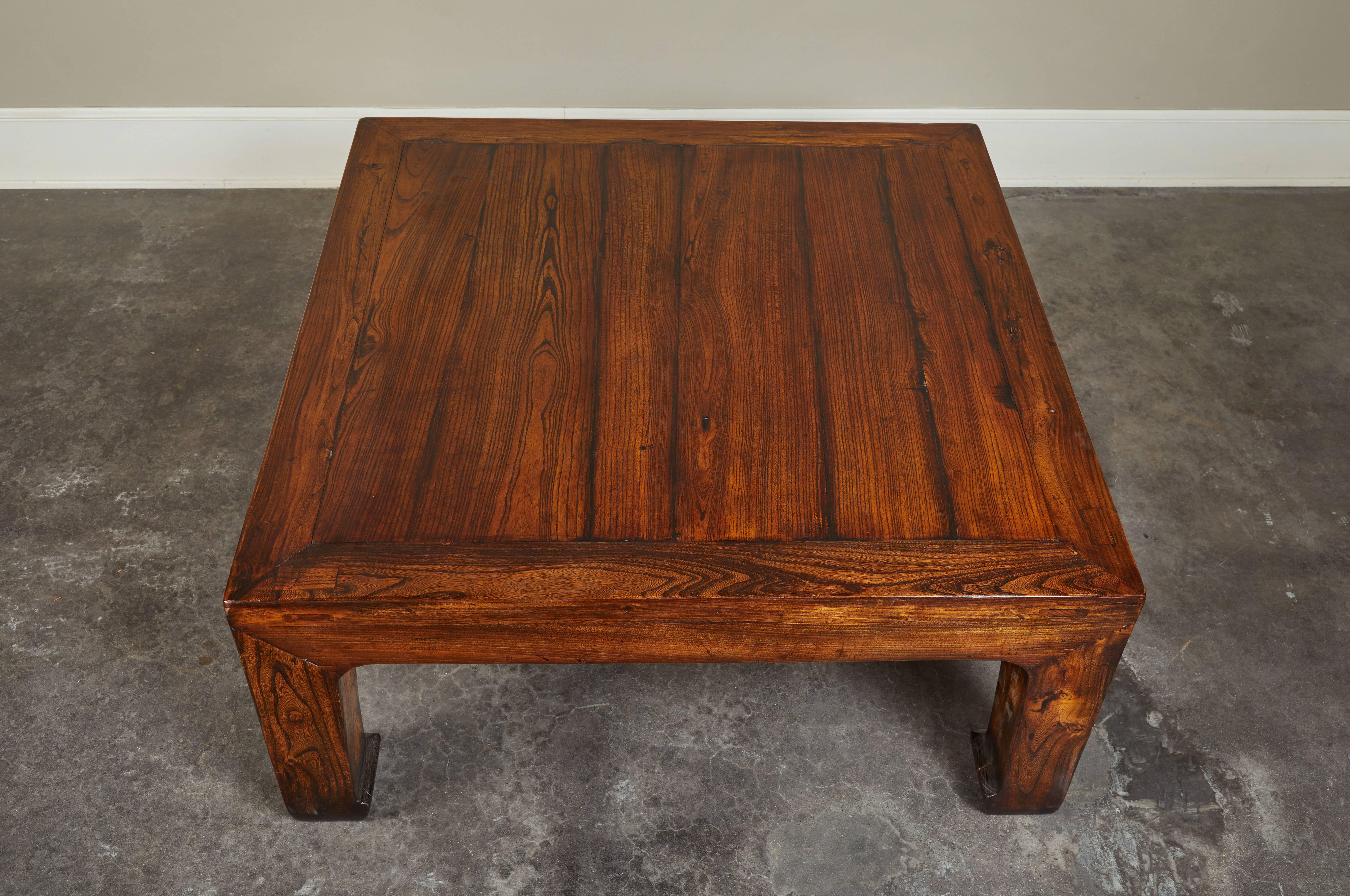 Chinese Elm Coffee Table For Sale 1