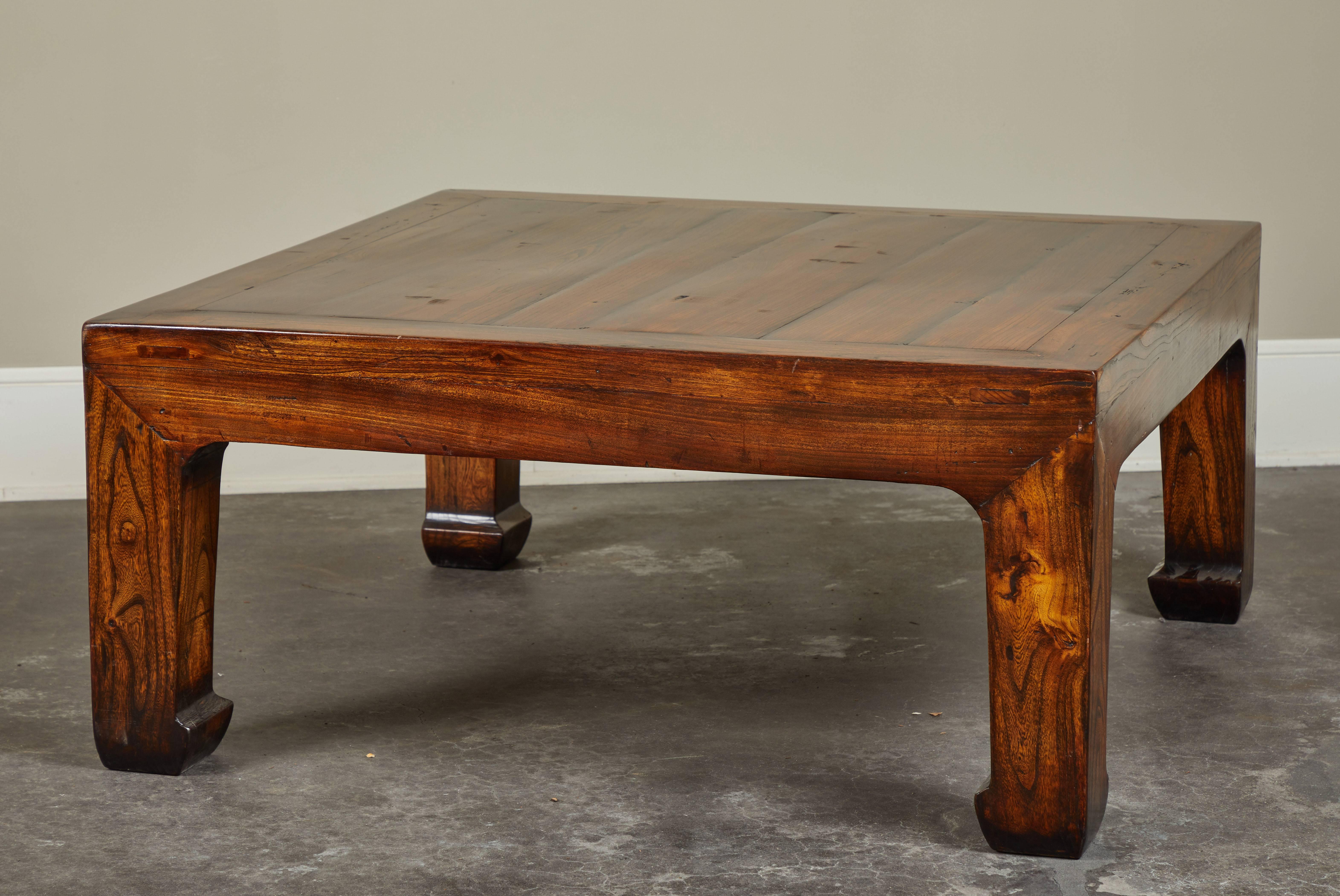 Chinese Elm Coffee Table For Sale 3
