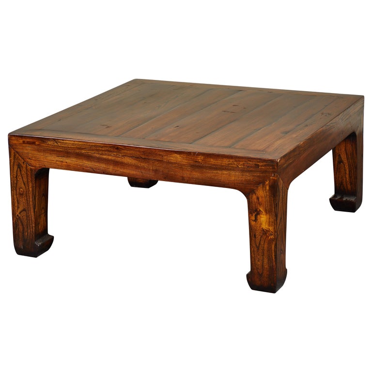 Chinese Elm Coffee Table For Sale