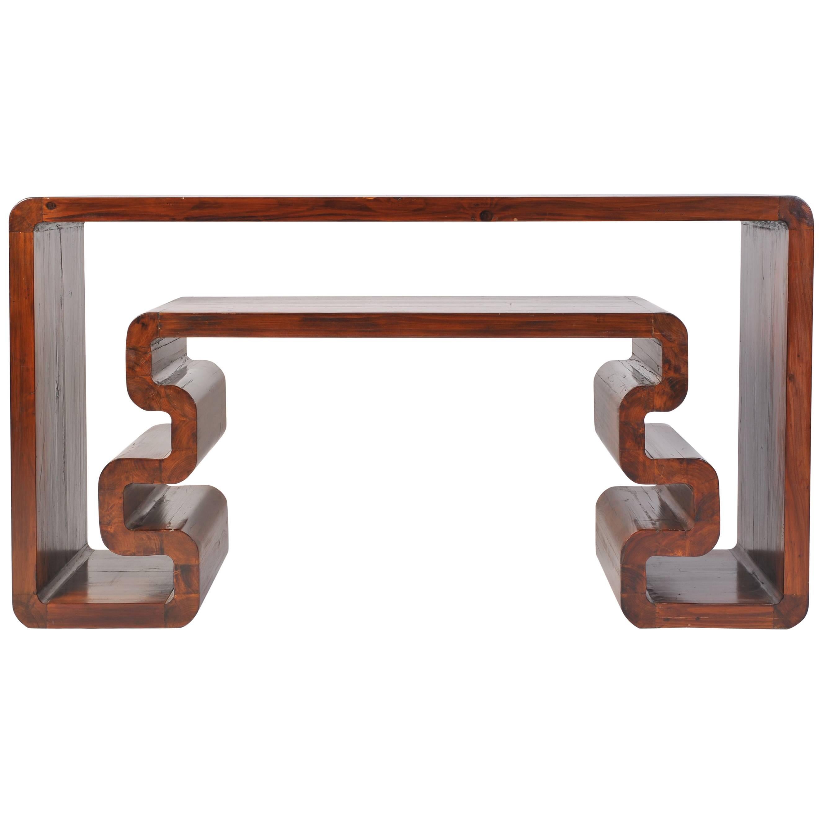 Chinese Elm Console Table