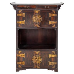 Used Chinese Elm Wood Cabinet